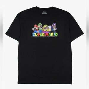 Super Mario Bros Graphic T Shirt Mario Luigi Wario Waluigi Men’s Size Large